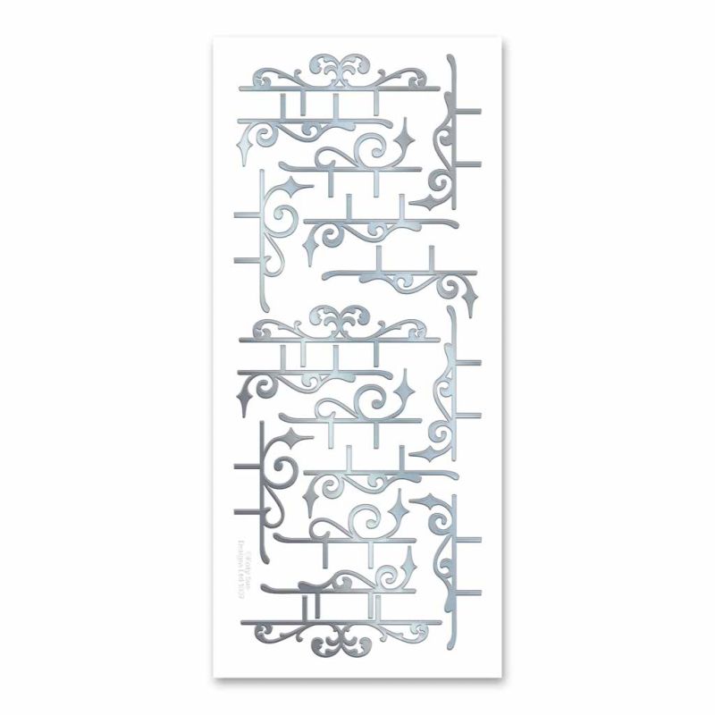 Fancy Brackets Border & Corner Peel Off Wording For Paper Craft