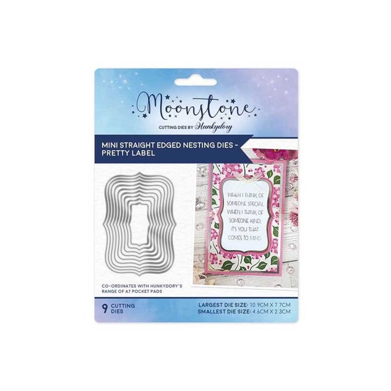 Pretty Label Nesting Metal Craft Dies for Paper Crafting