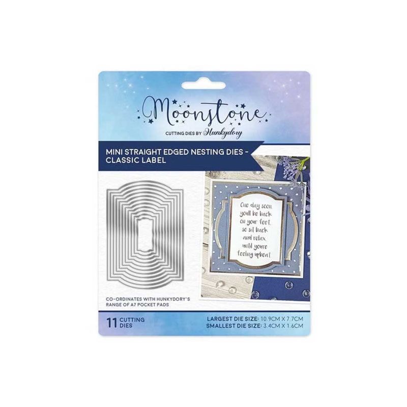 Classic Label Mini Nesting Metal Craft Dies for Paper Crafting