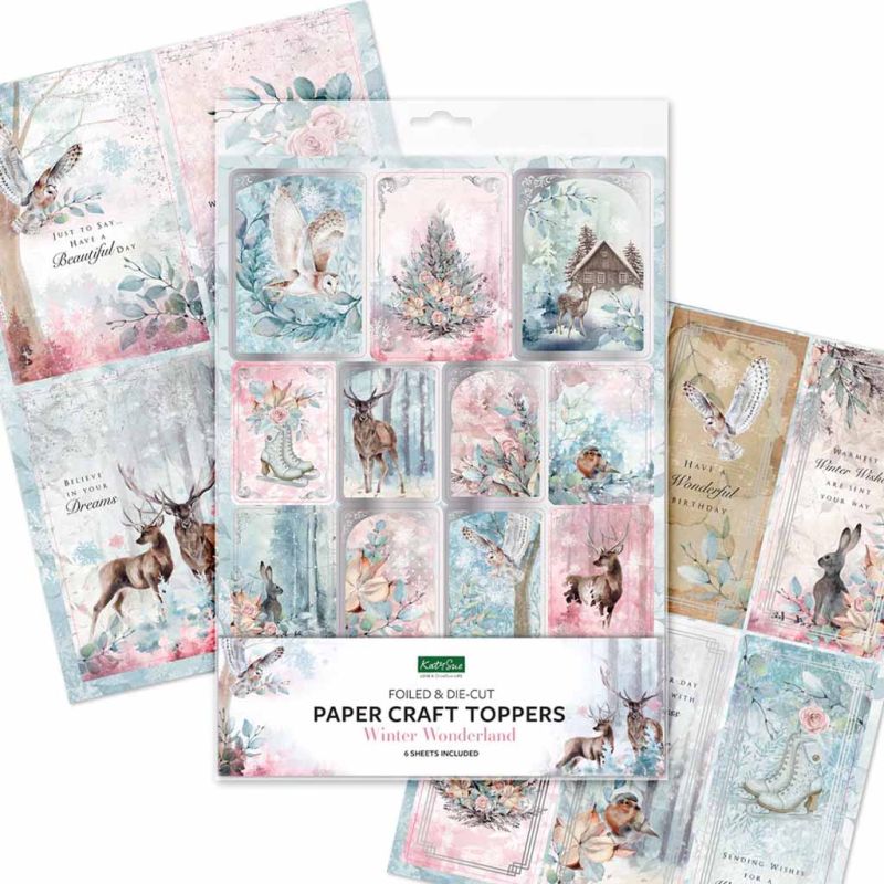 Winter Wonderland Foiled & Die Cut Toppers For Paper Crafts