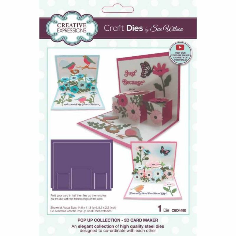 3d Card Maker Pop Up Collection Craft Dies by Sue Wilson for Cardmaking