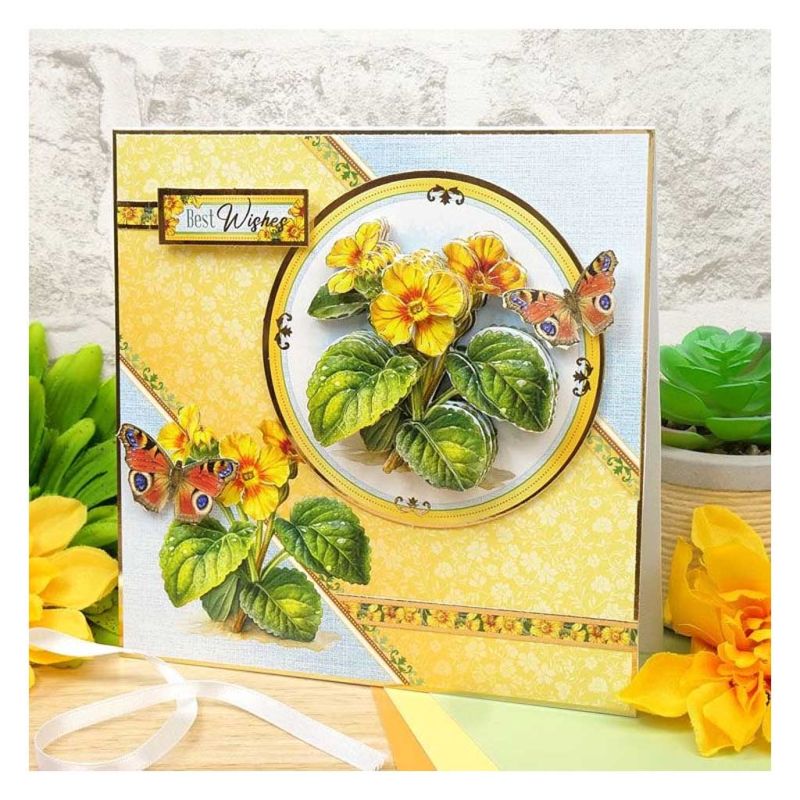 Perfect Primrose In Full Bloom Flower Deco-Large Die Cut 3d Decoupage