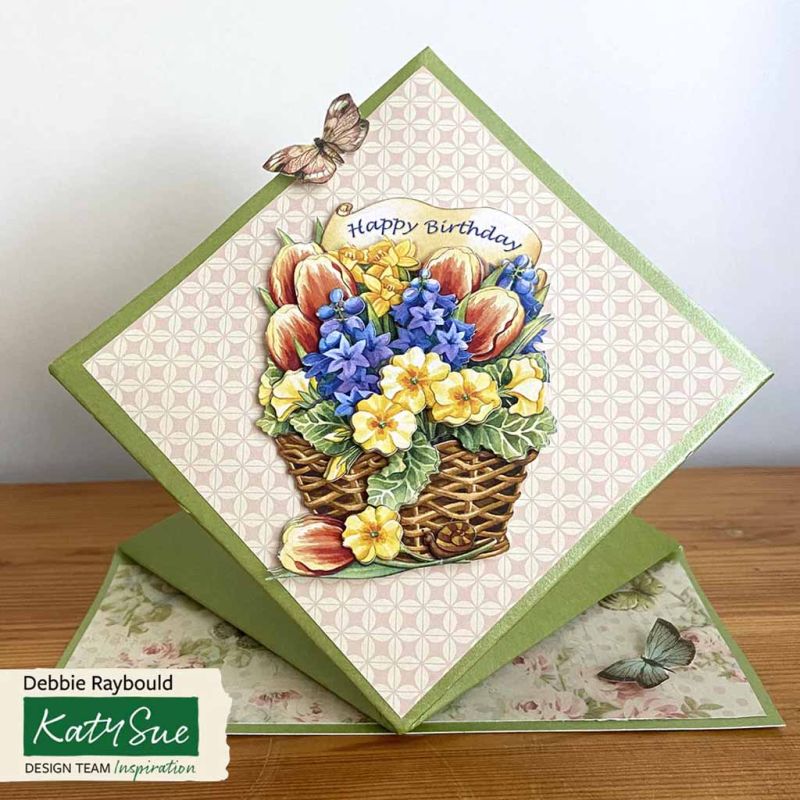 Birthday Flowers 3pk Die Cut 3d Decoupage Craft Sheets by Katy Sue