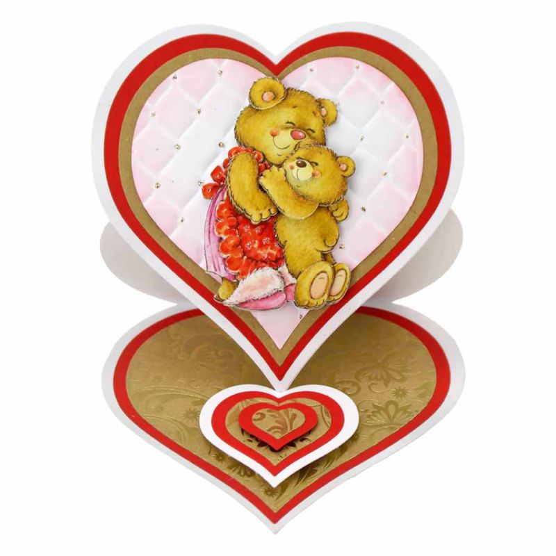 Cute & Cuddly Bears 3pk Die Cut 3d Decoupage Craft Sheets by Katy Sue