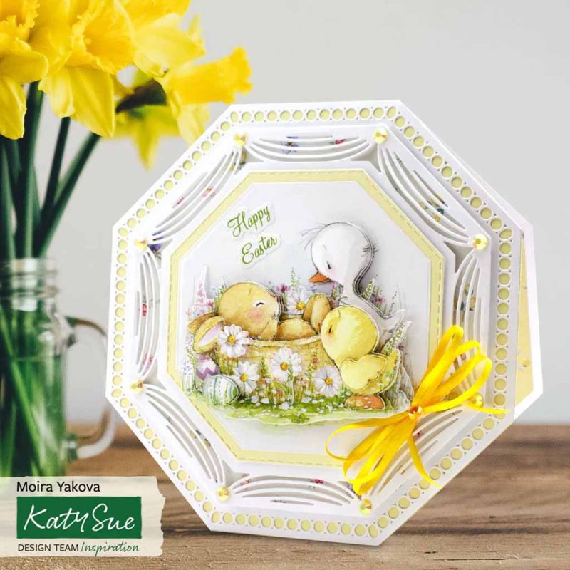 Easter Firends 3pk Die Cut 3d Decoupage Craft Sheets by Katy Sue