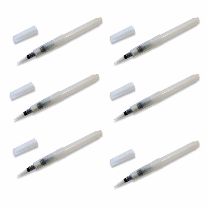 Small Water Brush Set of 6 for Paper Craft