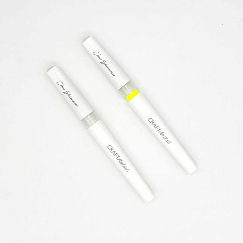 Clear Glitter Brush 2pk by Craft Artist for Paper Crafts