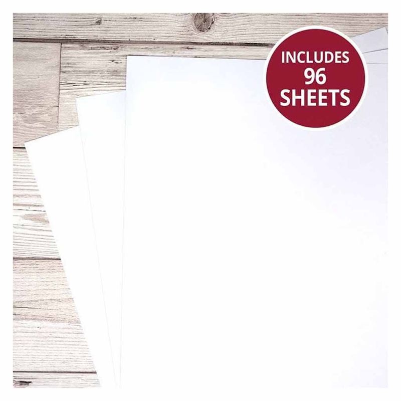 Envelope Making Papers - Bright White Megabuy Craft Paper Pad for Cardmaking