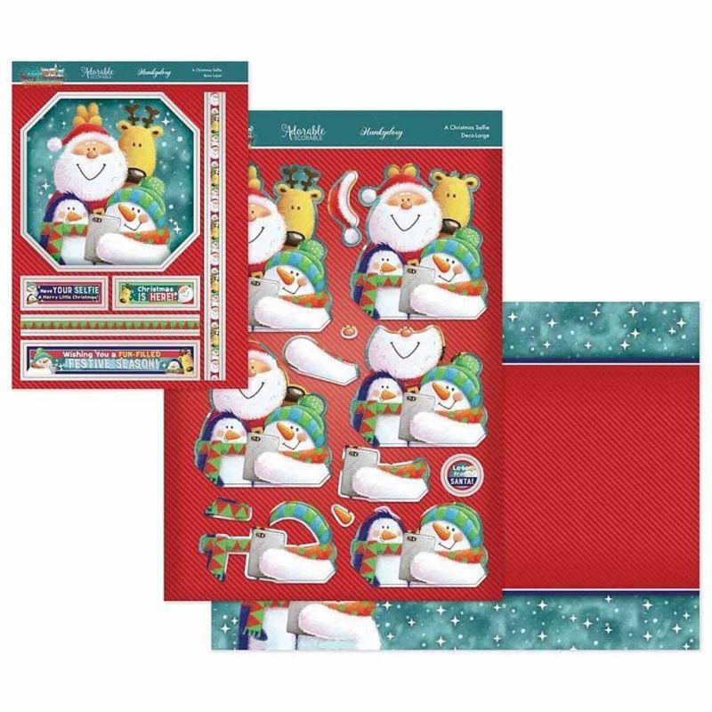 A Christmas Selfie Deco-Large Die Cut 3d Decoupage For Paper Crafts