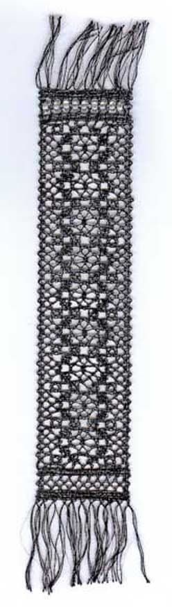 April Birthstone Bookmark Torchon Bobbin Lace Pattern