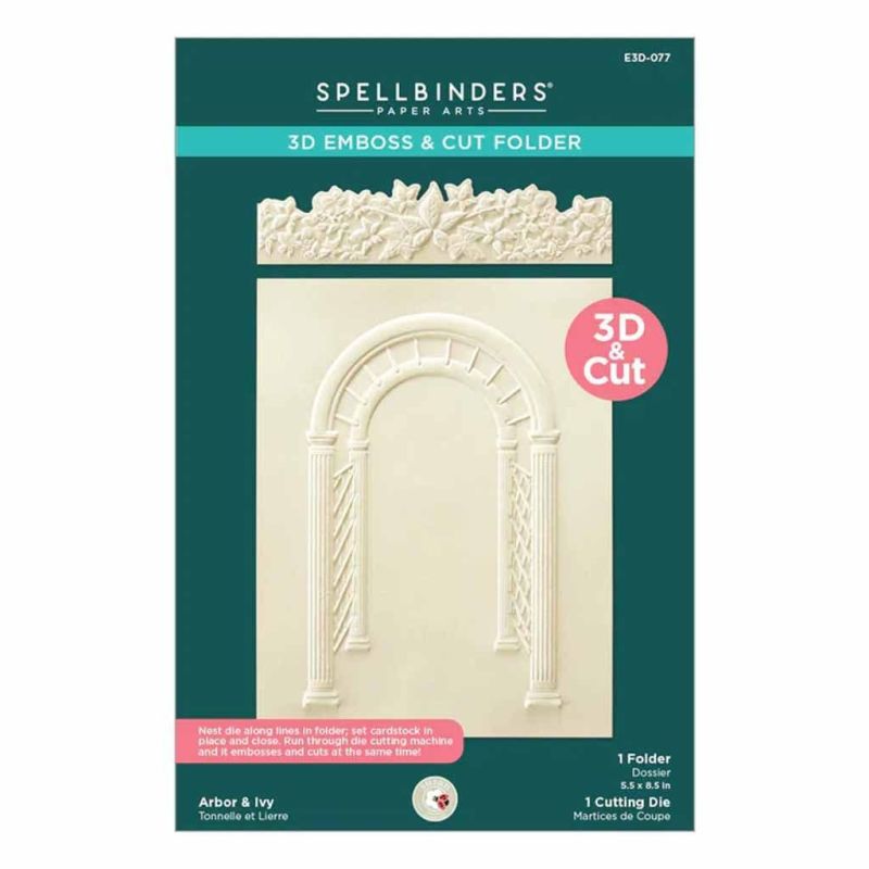 Arbor & Ivy Background 3d Embossing & Cutting Folder for Paper Crafts