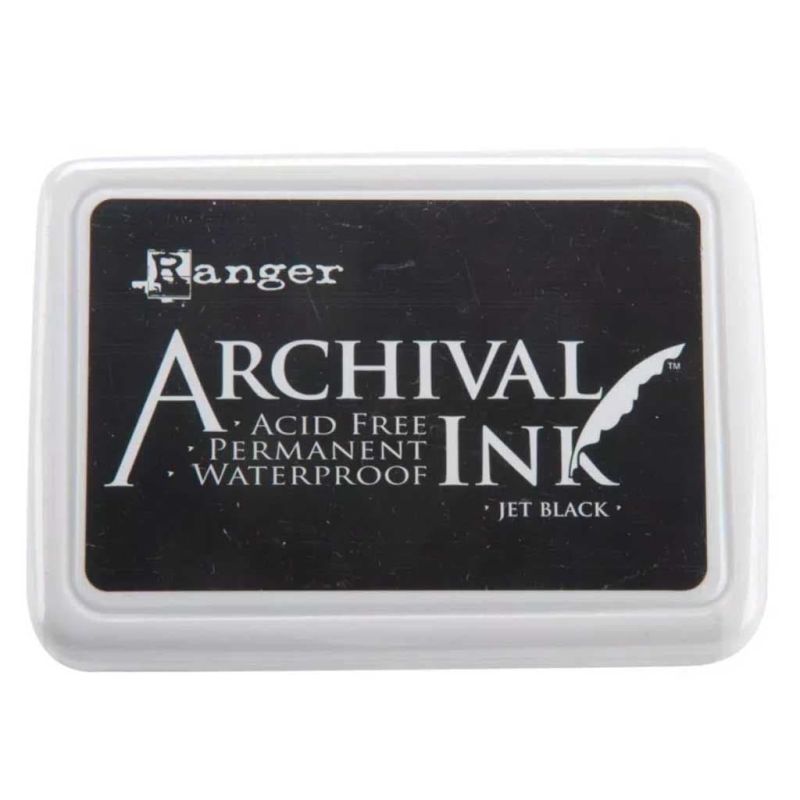 Archival Jet Black Ink Pad from Ranger