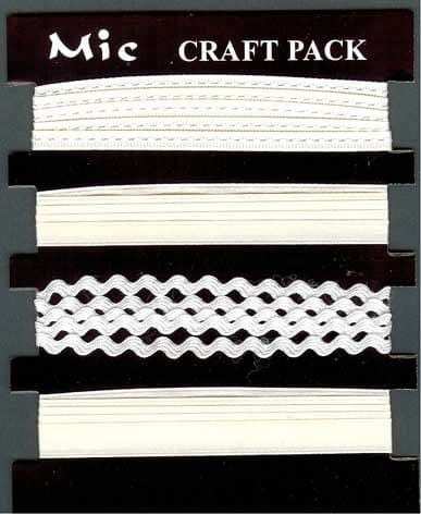 Assorted Width Cream Satin Ribbons