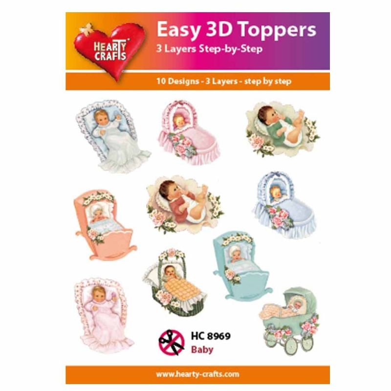 Baby Easy 3D  Craft Toppers for Paper Card Making