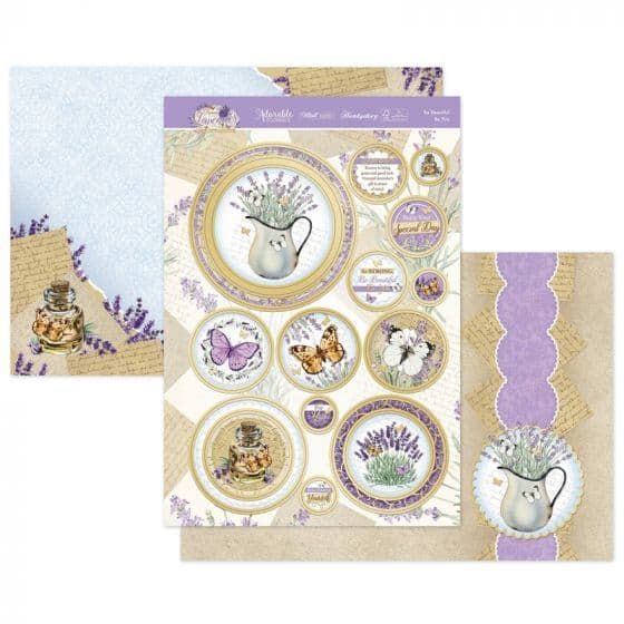 Be Beautiful, Be You Lavender Die Cut Luxury Toppers for Paper Crafts