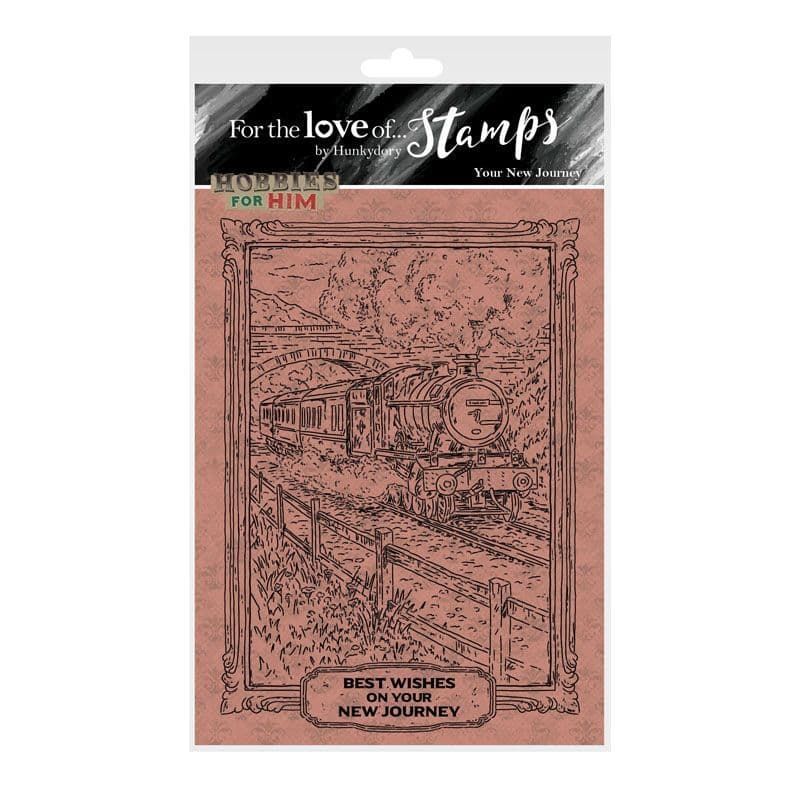 Best Wishes on Your New Journey Clear Unmounted Rubber Stamp