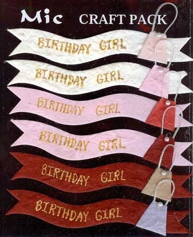 Birthday Girl Wording Banner Topper