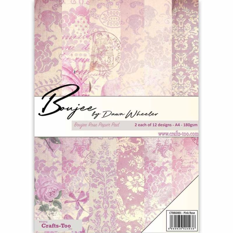 Boujee Rose Paper Pad By Dawn Wheeler For Paper Crafts