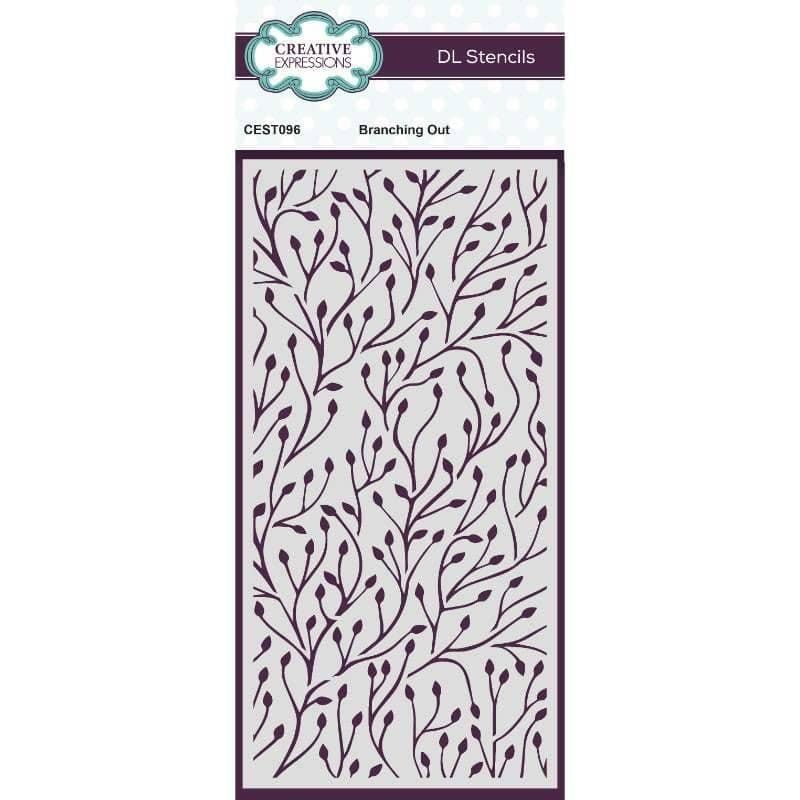 Branching Out DL Stencil for Paper Crafts, Scrapbooks & Journals