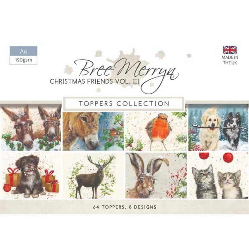 Bree Merryn Christmas Friends Vol III - A6 Toppers for Paper Crafts