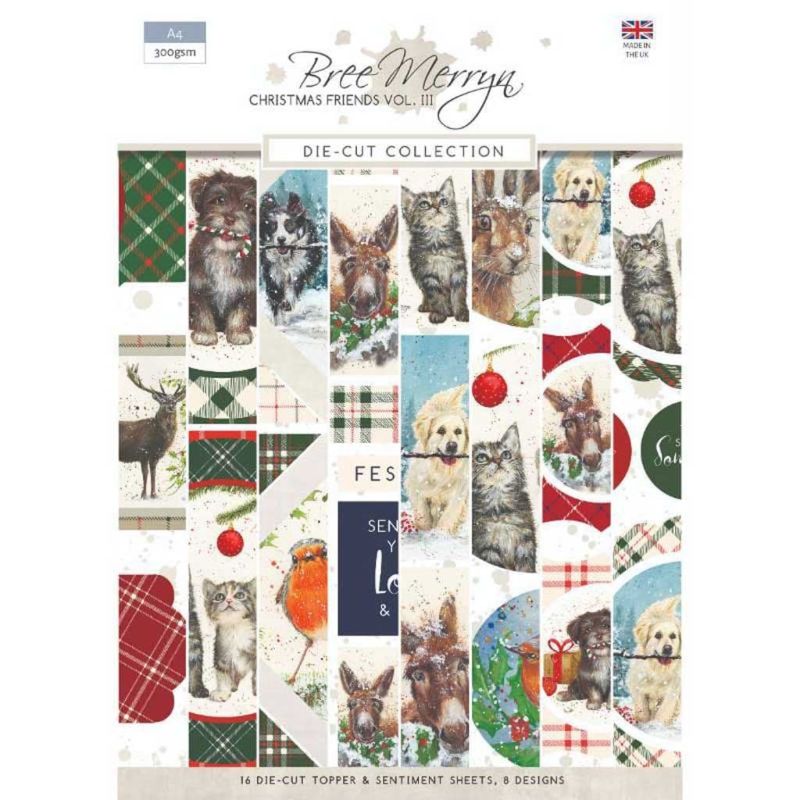 Bree Merryn Christmas Friends Vol III - Die Cut Collection for Paper Crafts