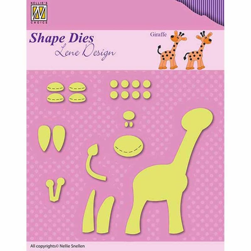 Build A Giraffe Paper Craft Metal Dies by Nellie's Choice