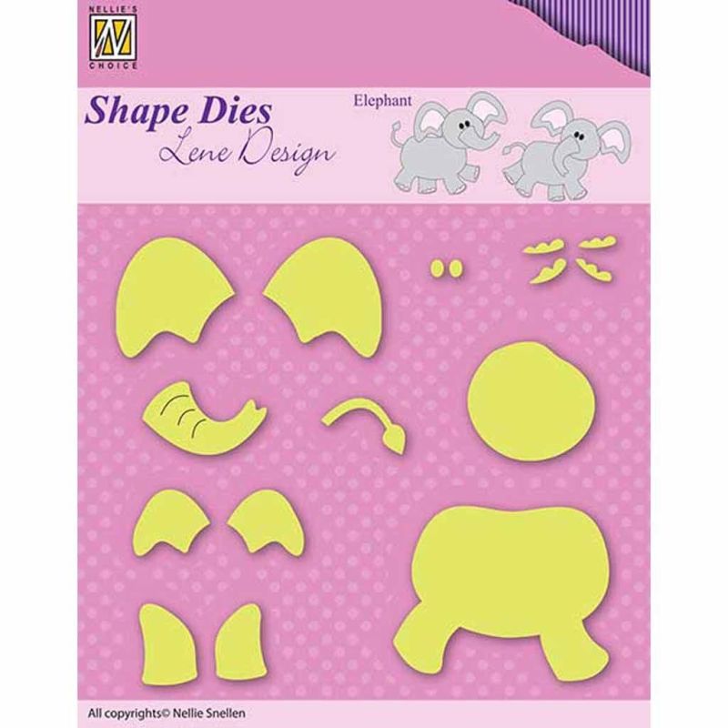 Build An Elephant Metal Paper Craft Dies by Nellie's Choice