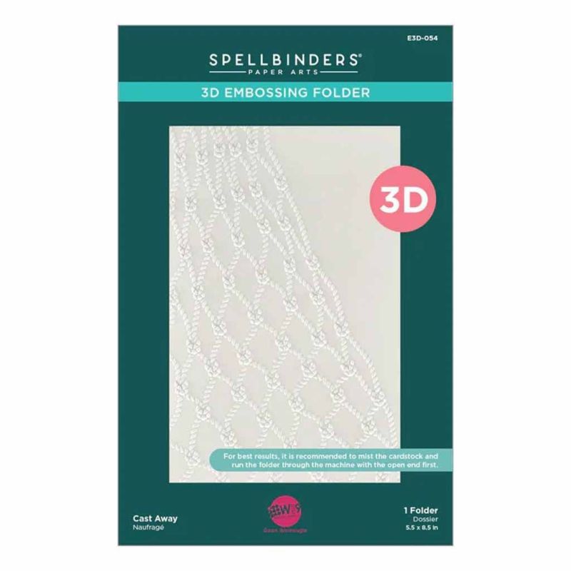 Cast Away Sea Net 3d Embossing Folder by Spellbinders