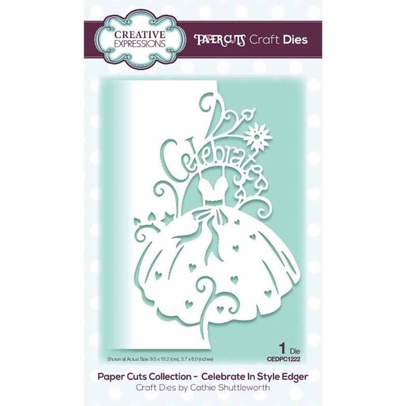 Celebrate In Style Paper Cuts Edger Metal Die for Crafts & Cardmaking