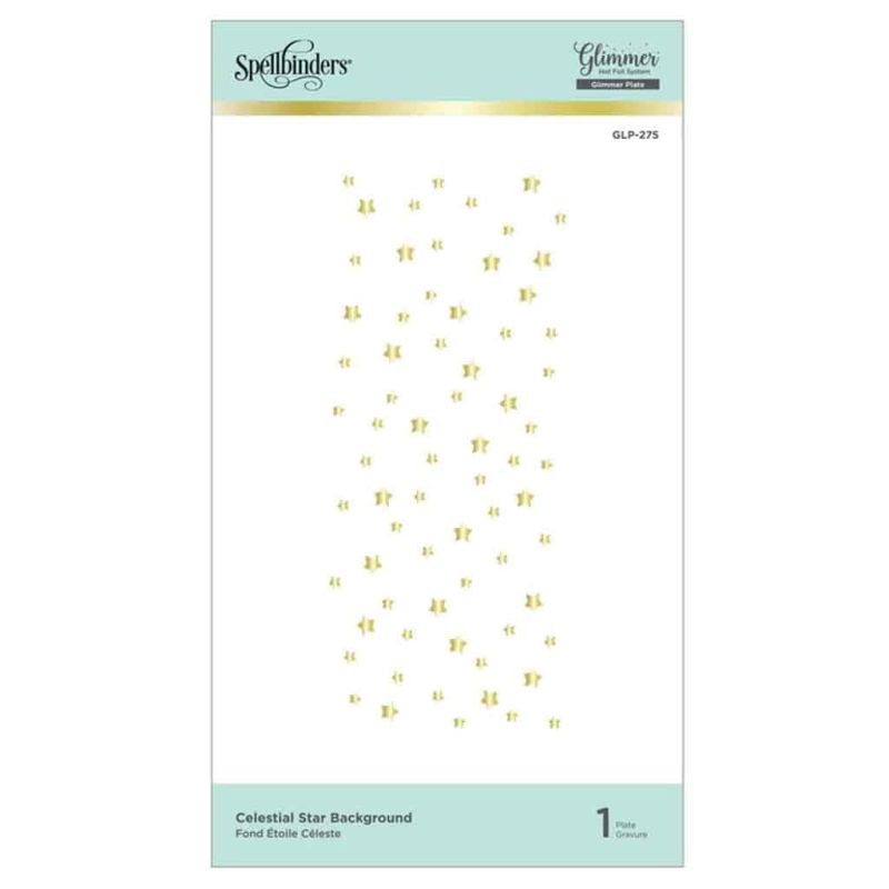 Celestial Star Background Spellbinders Craft Hot Foil Plate