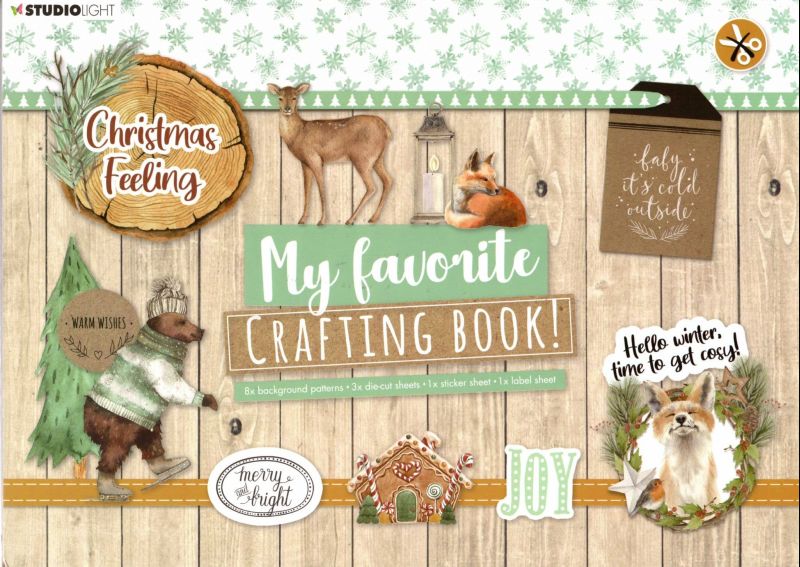 Christmas Feeling My Favorite Crafting Book Die Cut by Studio Light - No Cutting