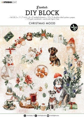 Christmas Mood StudioLight Essentials DIY Paper Craft Block