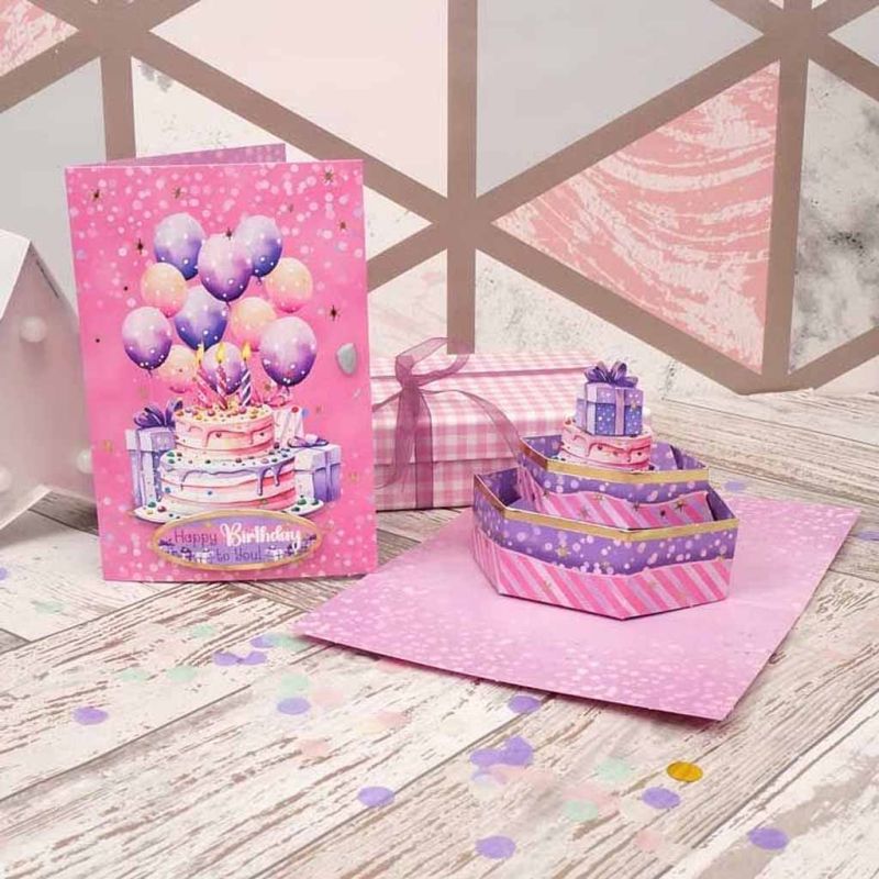 Celebration Cakes Concept Paper Craft Card Kit By Hunkydory