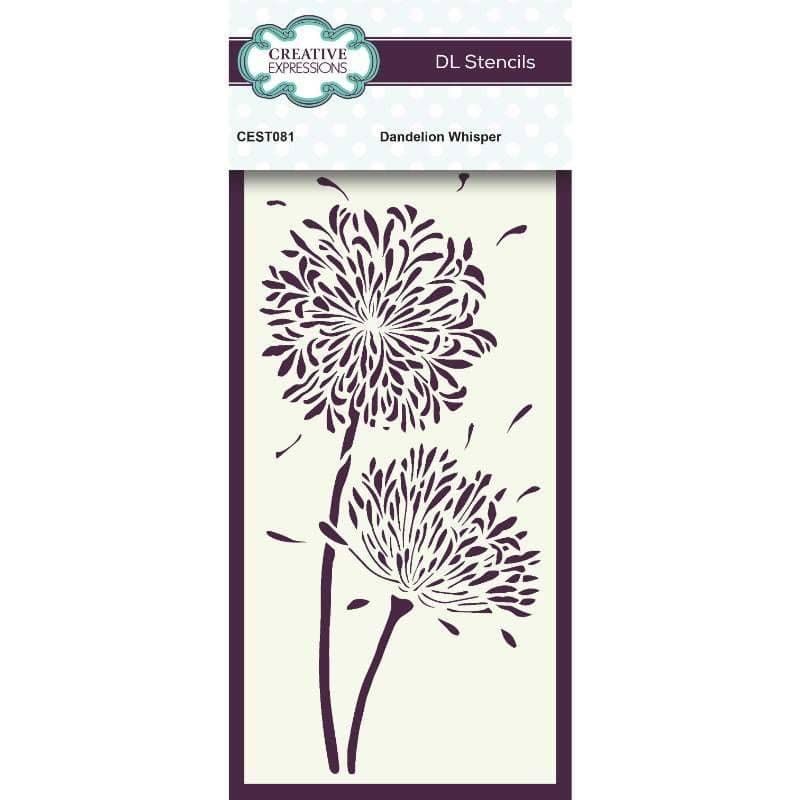 Dandelion Whisper DL Stencils For Paper Crafting Creative Expressions