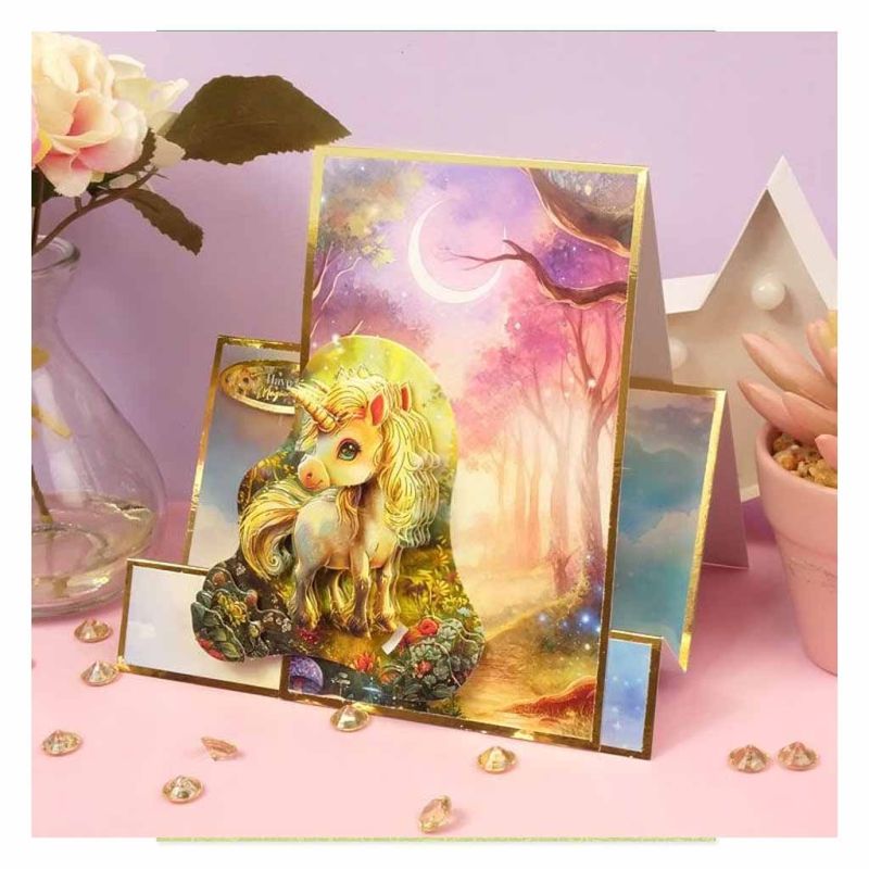 Magical Moments Dragon & Unicorn Playful Pals Die Cut 3d Craft Decoupage