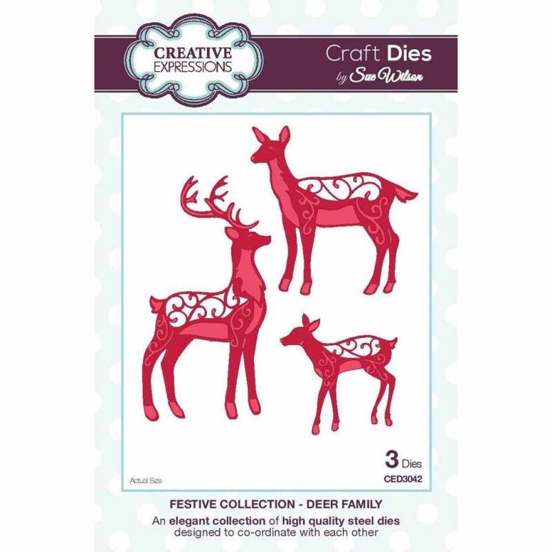 Deer Family - Festive Collection Metal Dies by Creative Expressions