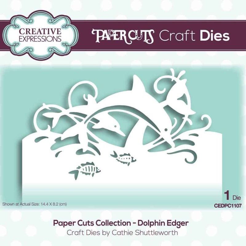 Dolphin Edger Paper Cuts Craft Die for Crafting