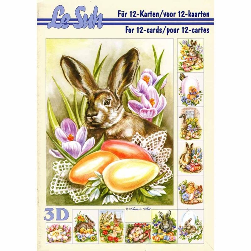 Easter Animals A5 3D Decoupage Craft Book from Le Suh