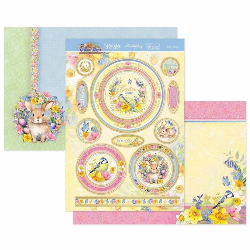 Easter Wishes Die Cut Luxury Topper Paper Craft Set