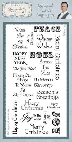 Essential Festive Sentiments Clear Stamp Set by Creative Expressions