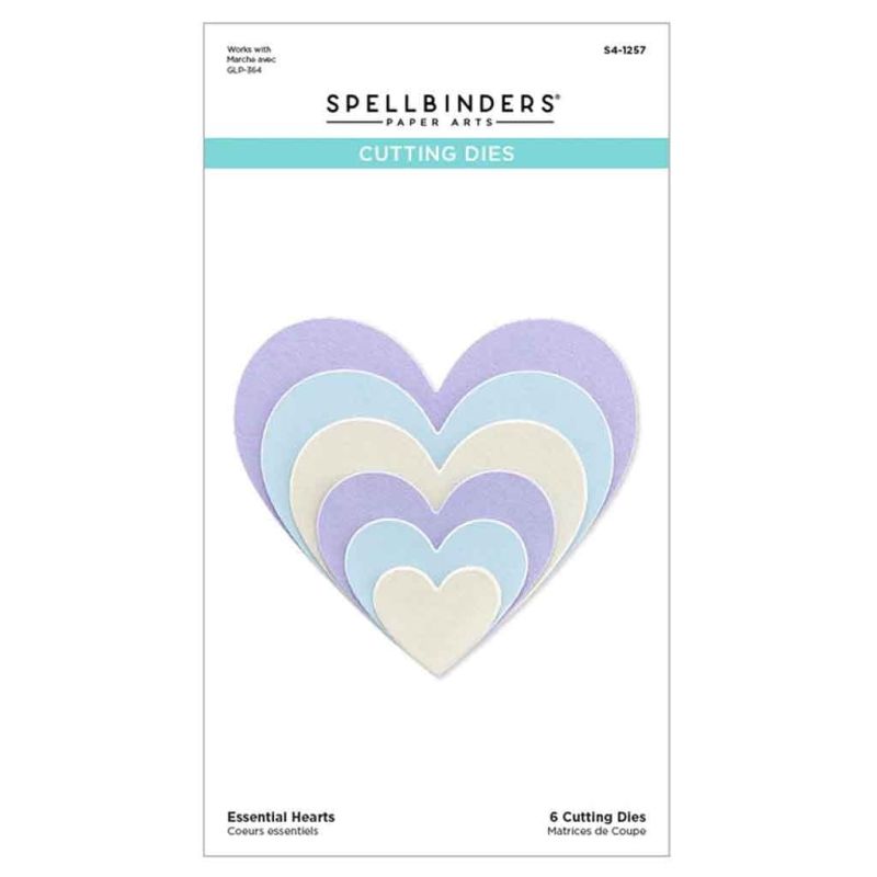 Essential Hearts Nesting Paper Craft Dies by Spellbinders