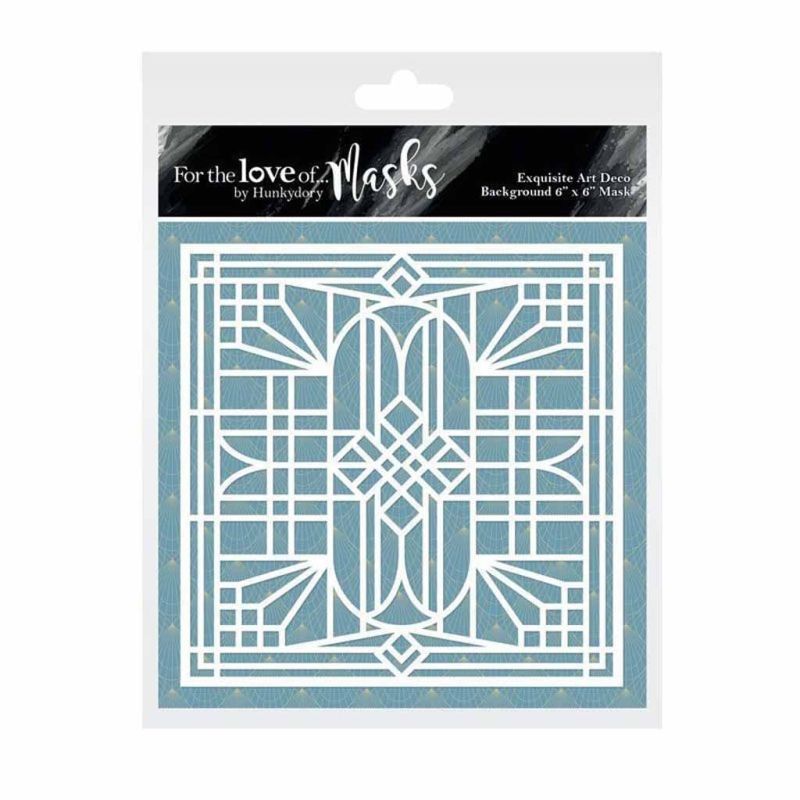 Exquisite Art Deco Background Stencil for Cardmaking & Paper Crafts (1)