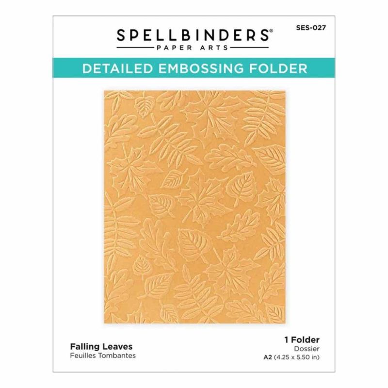 Falling Leaves Detailed Embossing Folder by Spellbinders for Paper Craft