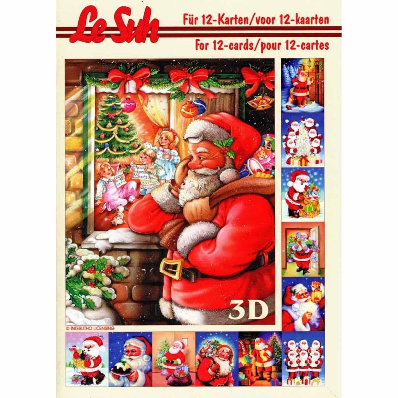 Father Christmas A5 3D Decoupage Craft Book from Le Suh