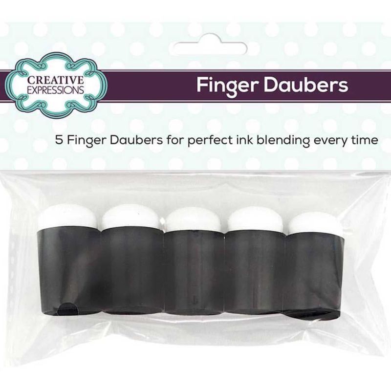 Finger Dauber Pack of 5 For Stencils & Paper Crafts