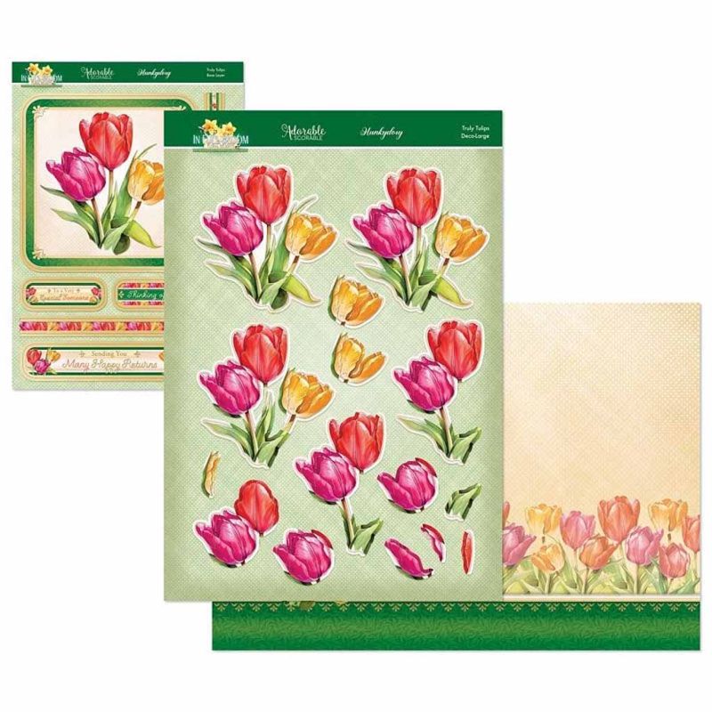 Truly Tulips In Full Bloom Flower Deco-Large Die Cut 3d Decoupage