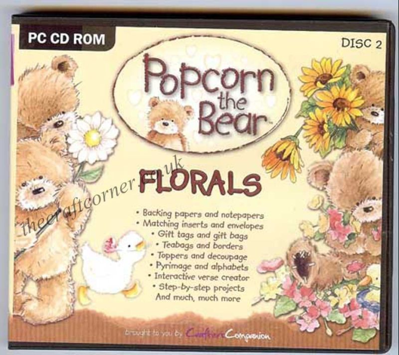 Florals Popcorn The Bear Craft CD Rom