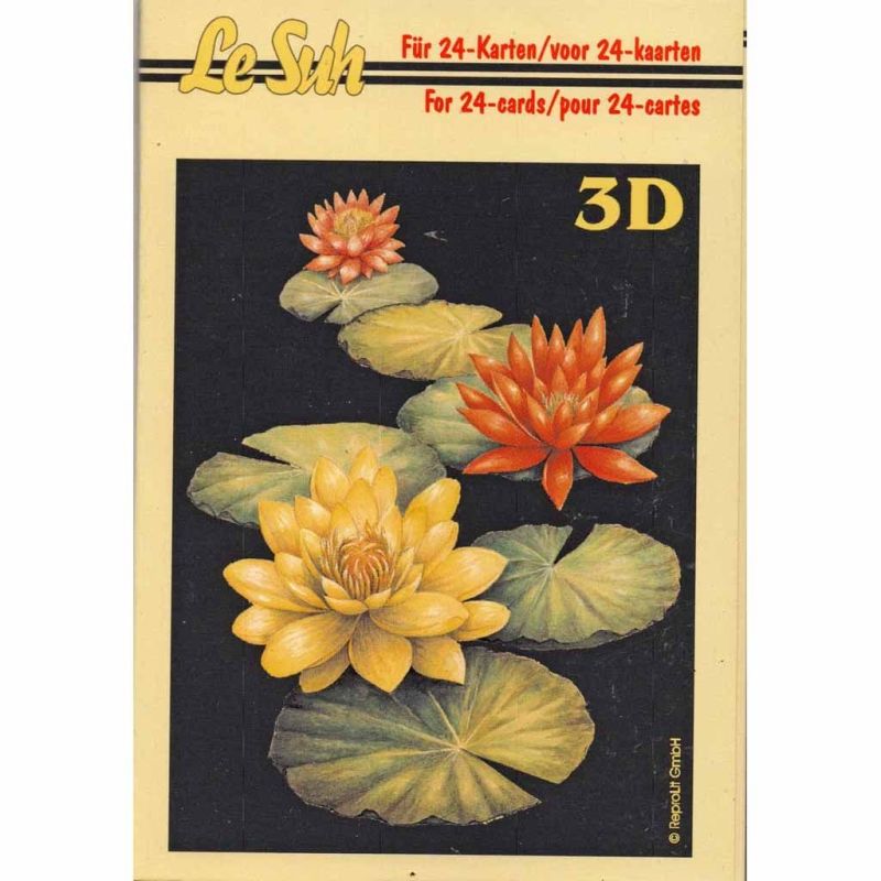 Flowers 1 Mini 3D Decoupage Craft Book from Le Suh