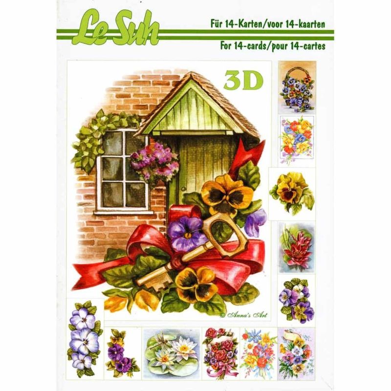 Flowers 3D Decoupage Book from Le Suh