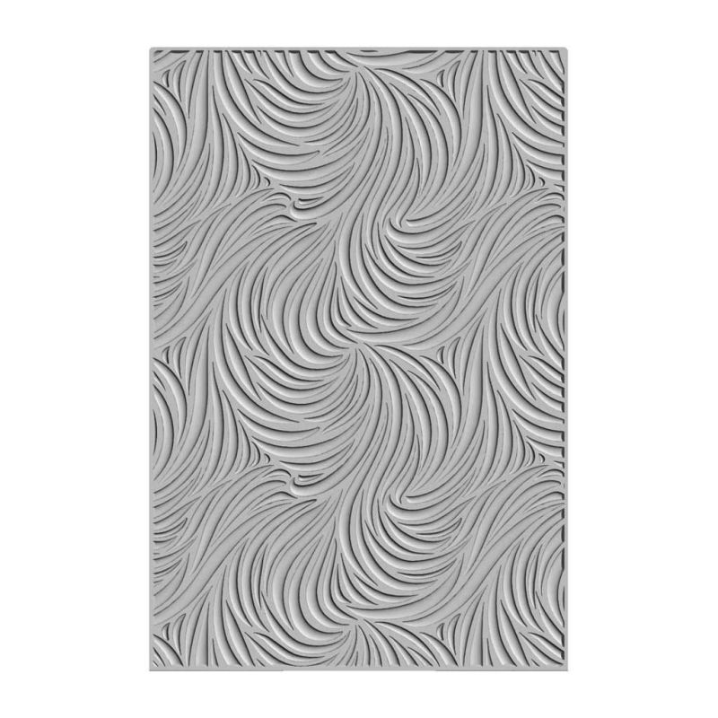 Flowing Waves 3d Sizzix Embossing Folder Paper Crafting